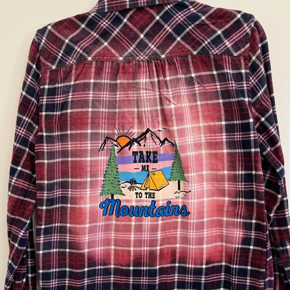 Lands End Flannel - Take me to the Mountains Transfer - Size 4